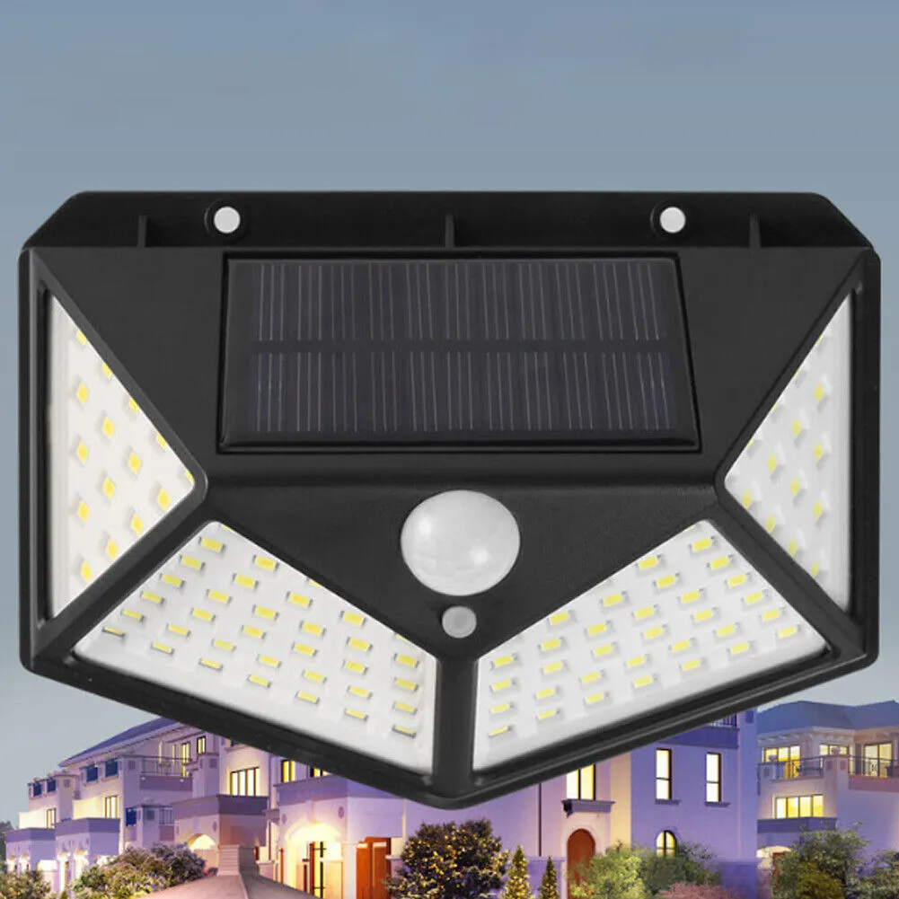 US 2-4 Pc Outdoor Solar Security Lights Motion Sensor Lights Wireless Waterproof