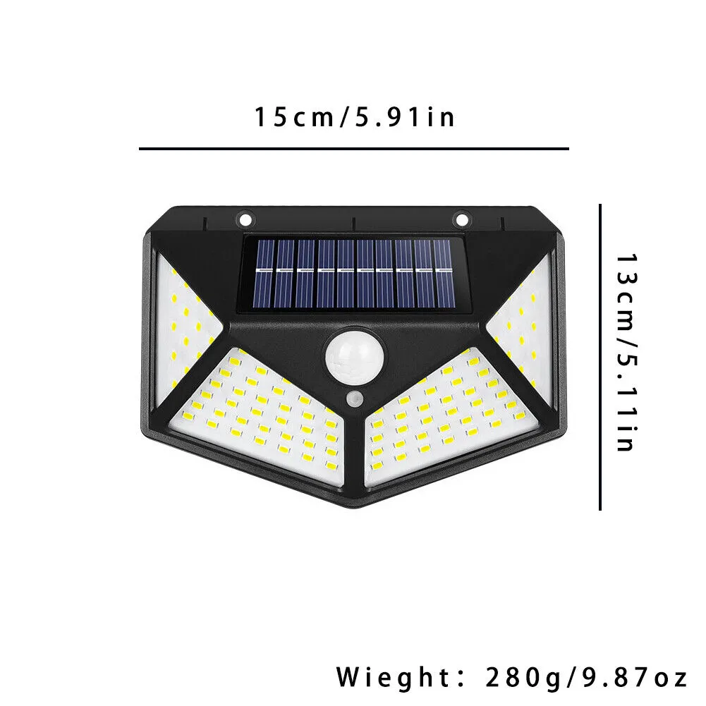 US 2-4 Pc Outdoor Solar Security Lights Motion Sensor Lights Wireless Waterproof