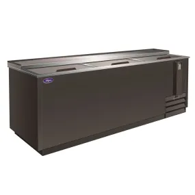 Valpro VPB95, 95” Back Bar Bottle Cooler, Three Sliding Lids