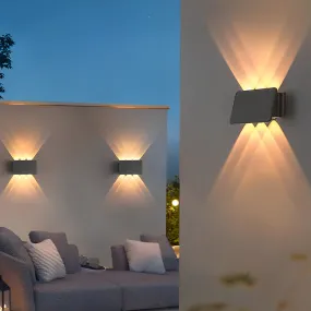 Waterproof LED Up and Down Lights Solar Wall Lamp Wall Washer Lights