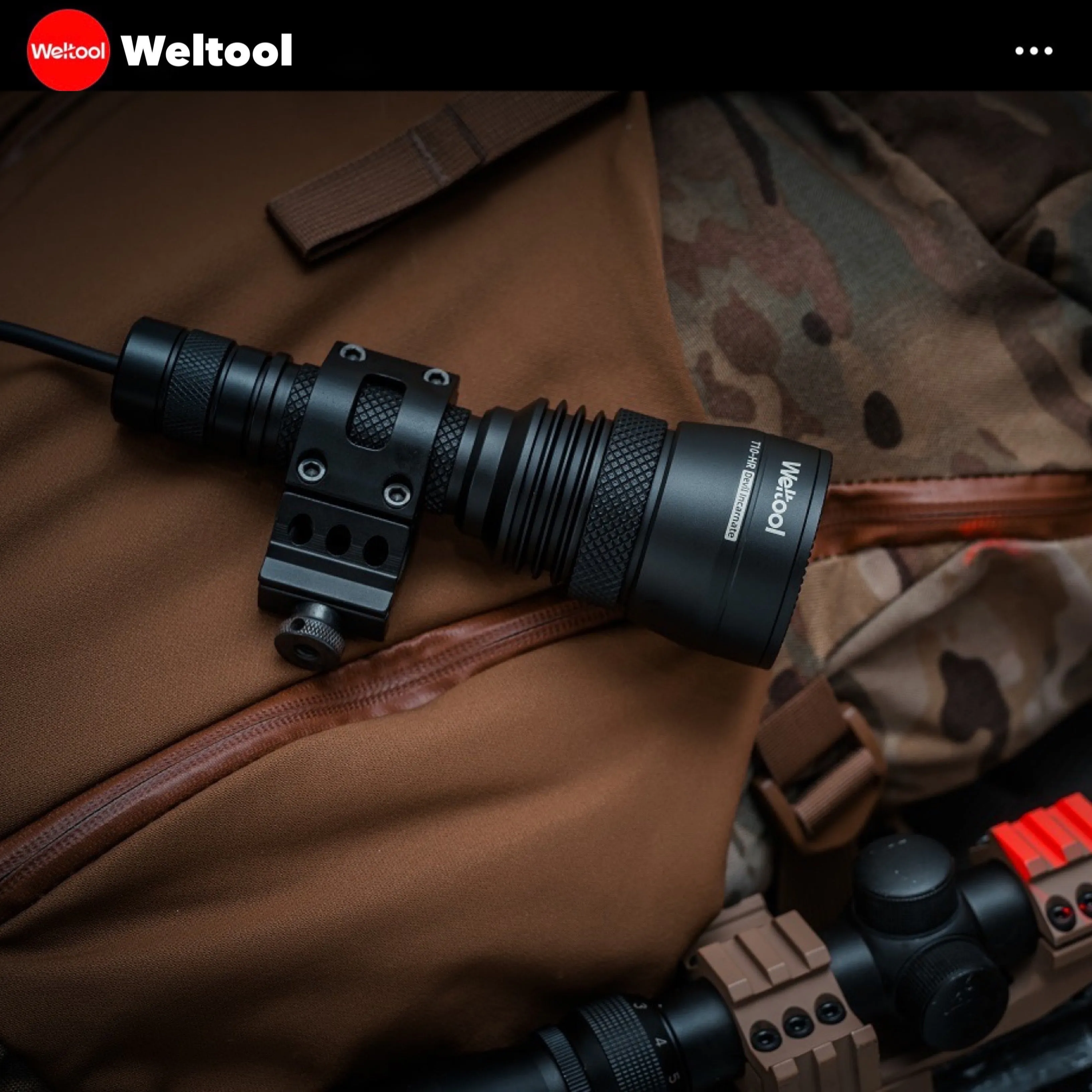 Weltool T10-HR Red Light 342 Lumens  450M Searchlight