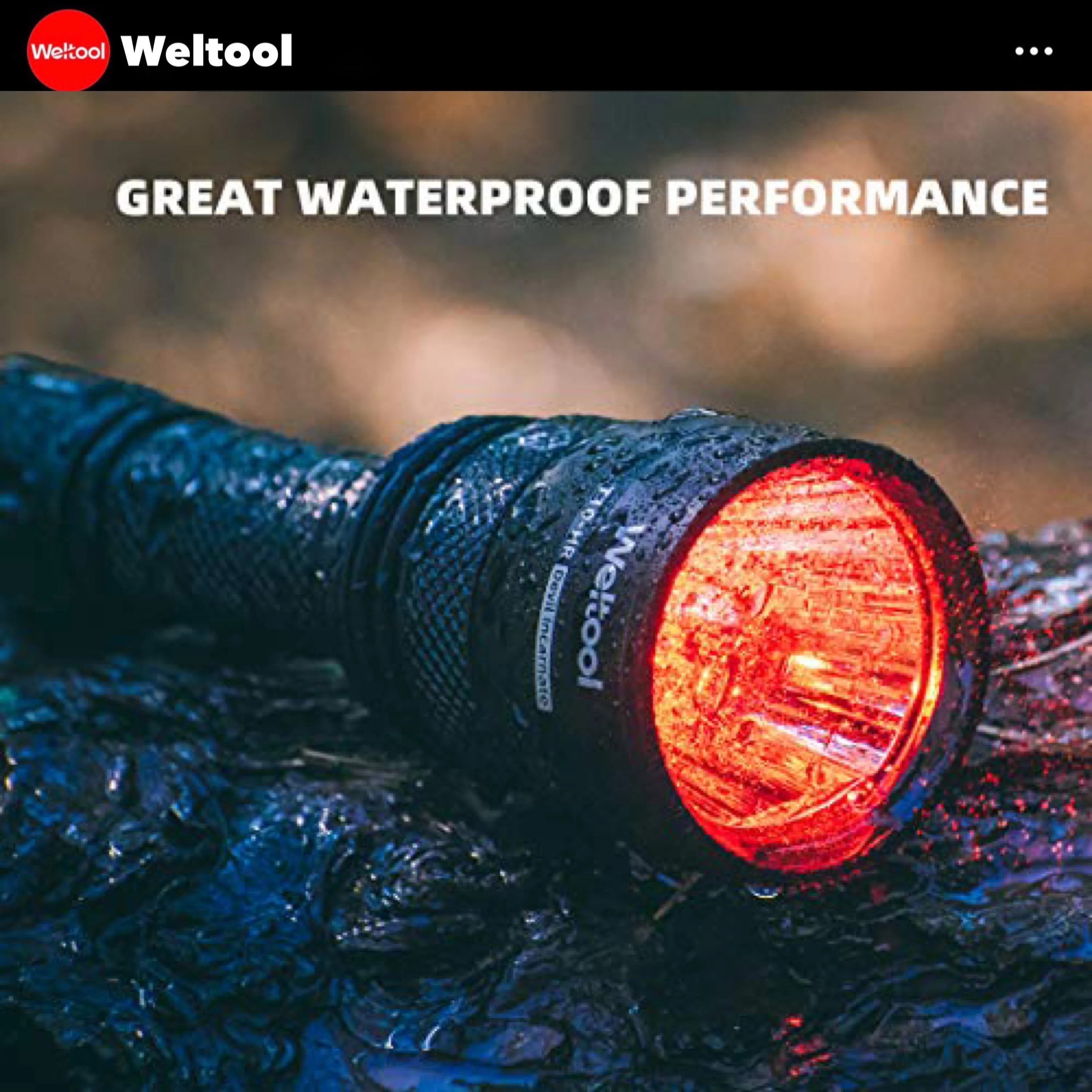 Weltool T10-HR Red Light 342 Lumens  450M Searchlight