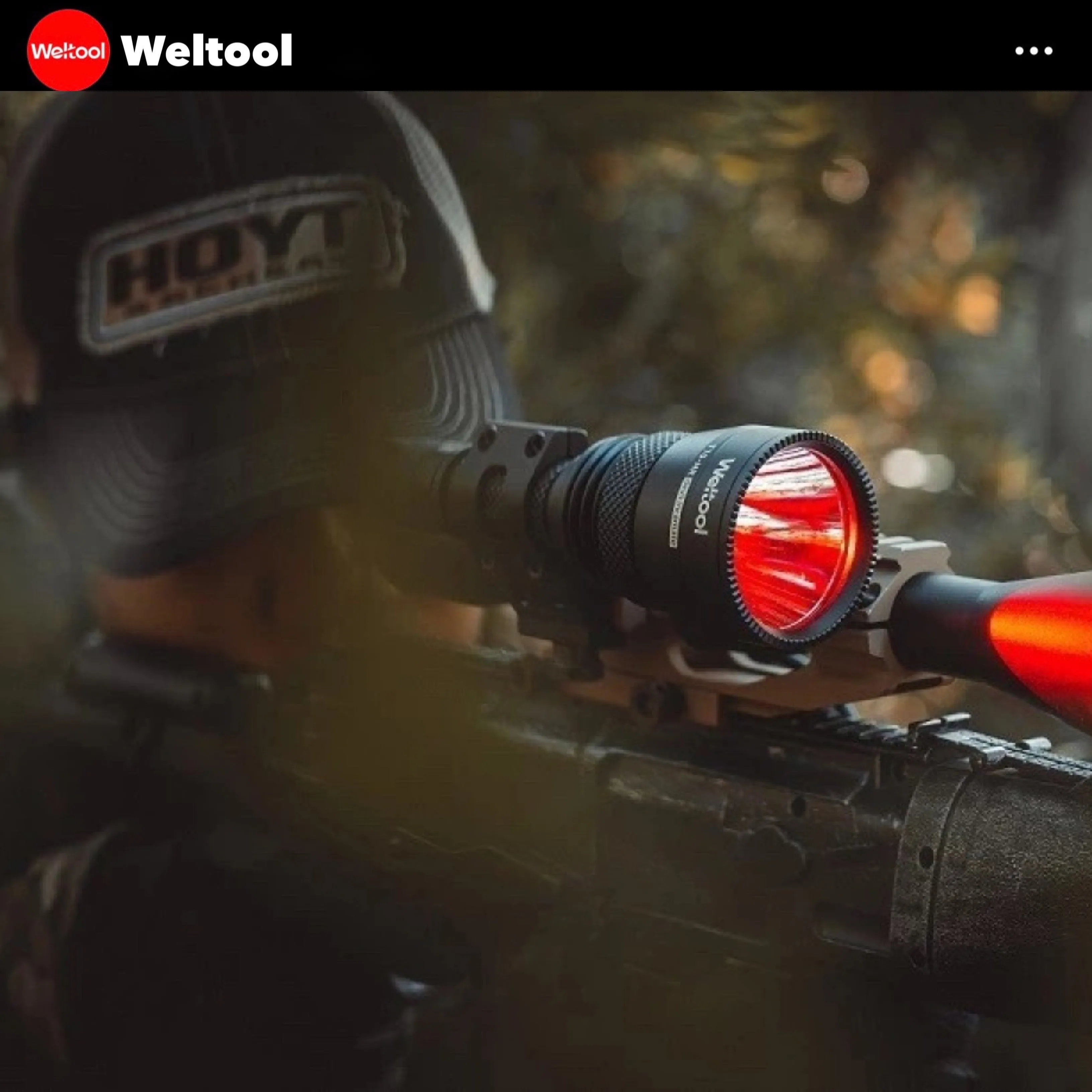 Weltool T10-HR Red Light 342 Lumens  450M Searchlight
