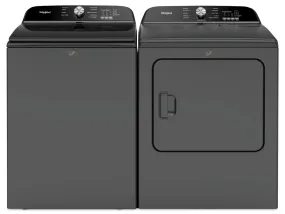 Whirlpool 6.1 Cu. Ft. Top-Load Washer with Removable Agitator and 7 Cu. Ft. Electric Dryer - WTW6157B/YWED615B