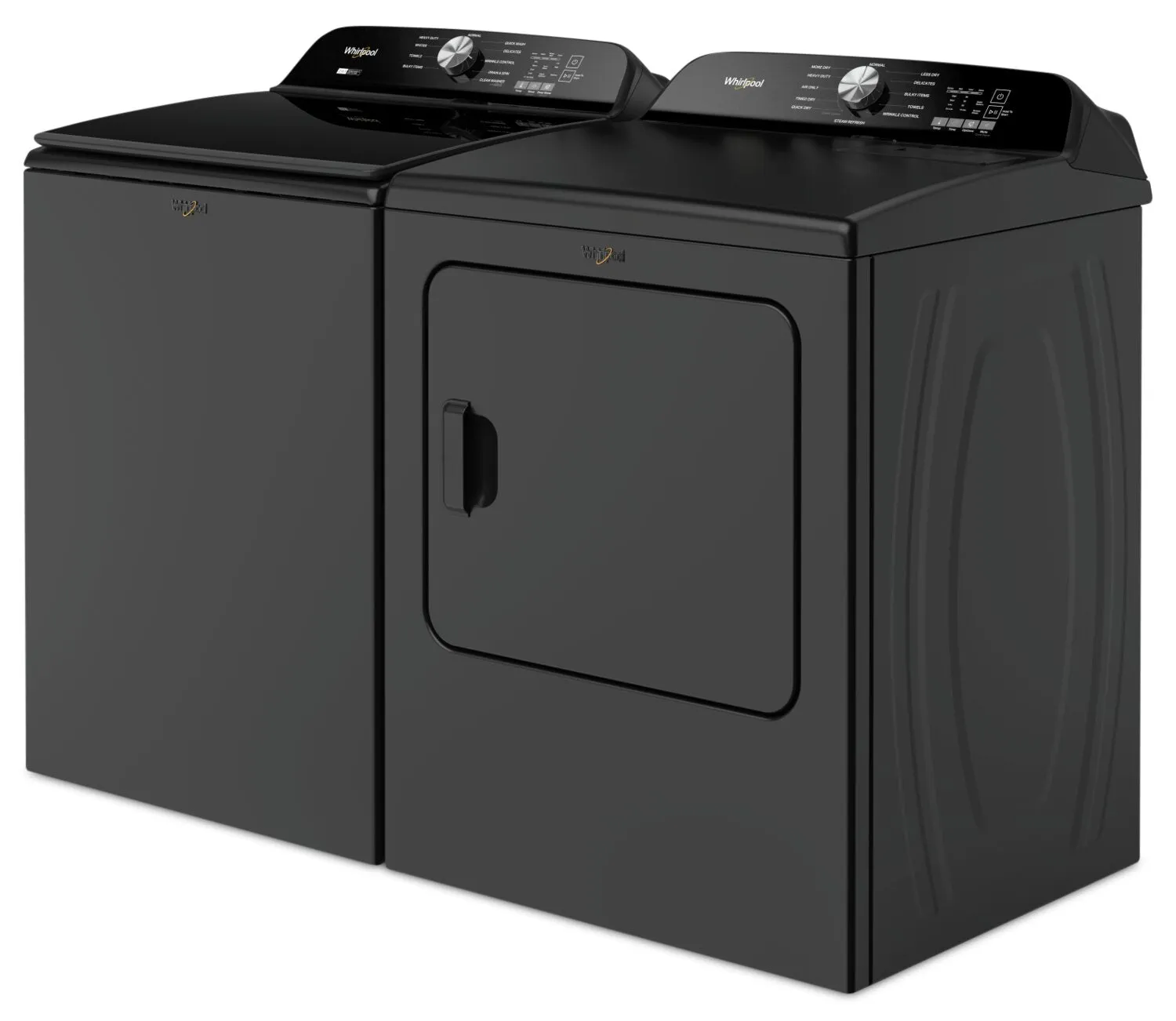 Whirlpool 6.1 Cu. Ft. Top-Load Washer with Removable Agitator and 7 Cu. Ft. Electric Dryer - WTW6157B/YWED615B
