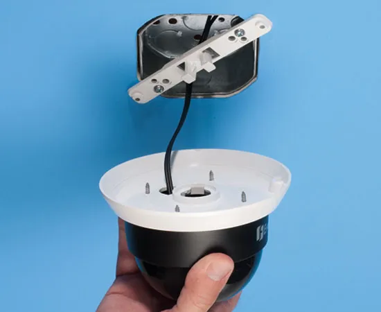 White Non-Metallic CAM-KIT Security Camera Mount Kit