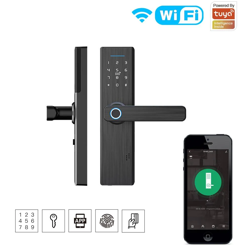 WiFi Security Intelligent  Multiple Unlocking Fingerprint  Smart Lock