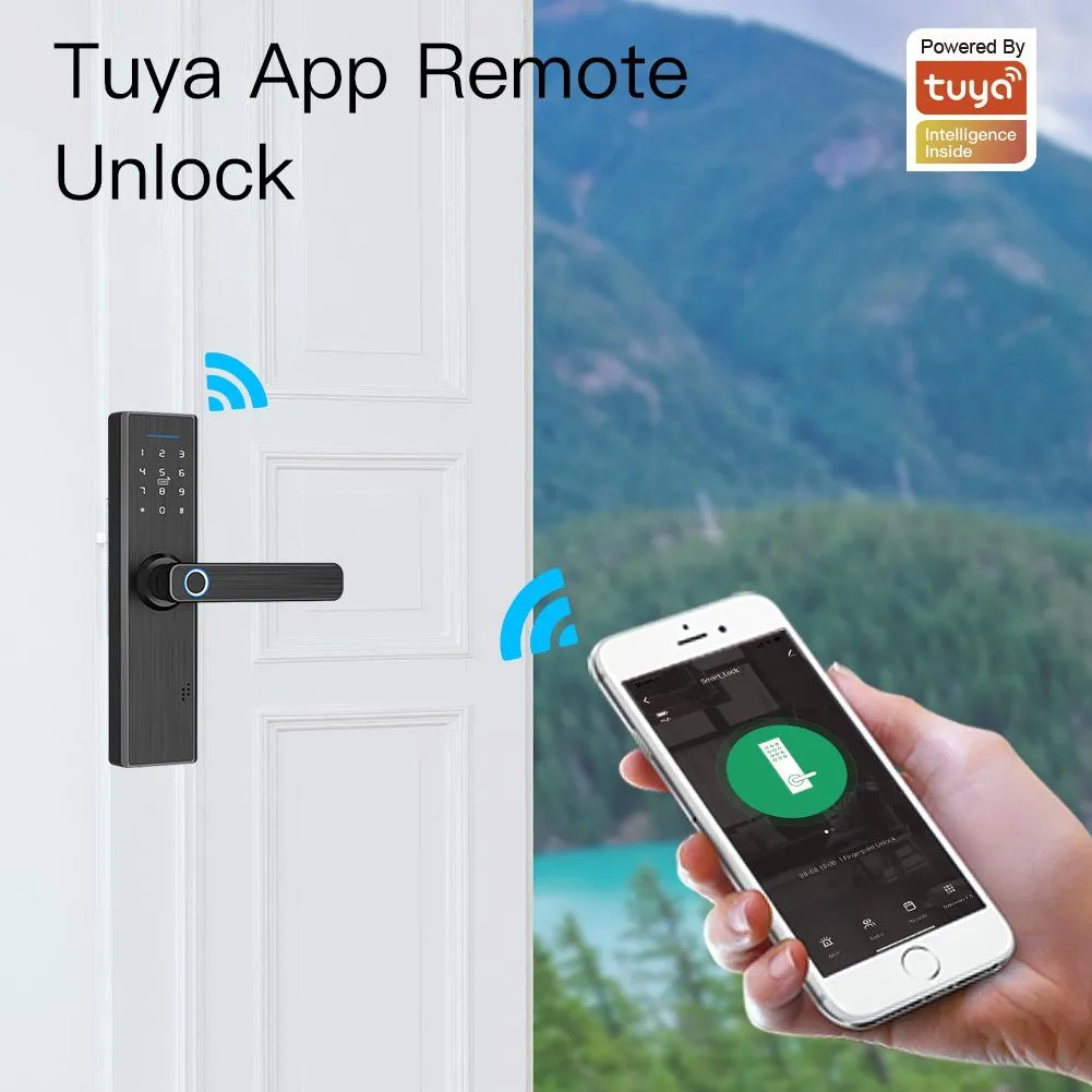 WiFi Security Intelligent  Multiple Unlocking Fingerprint  Smart Lock