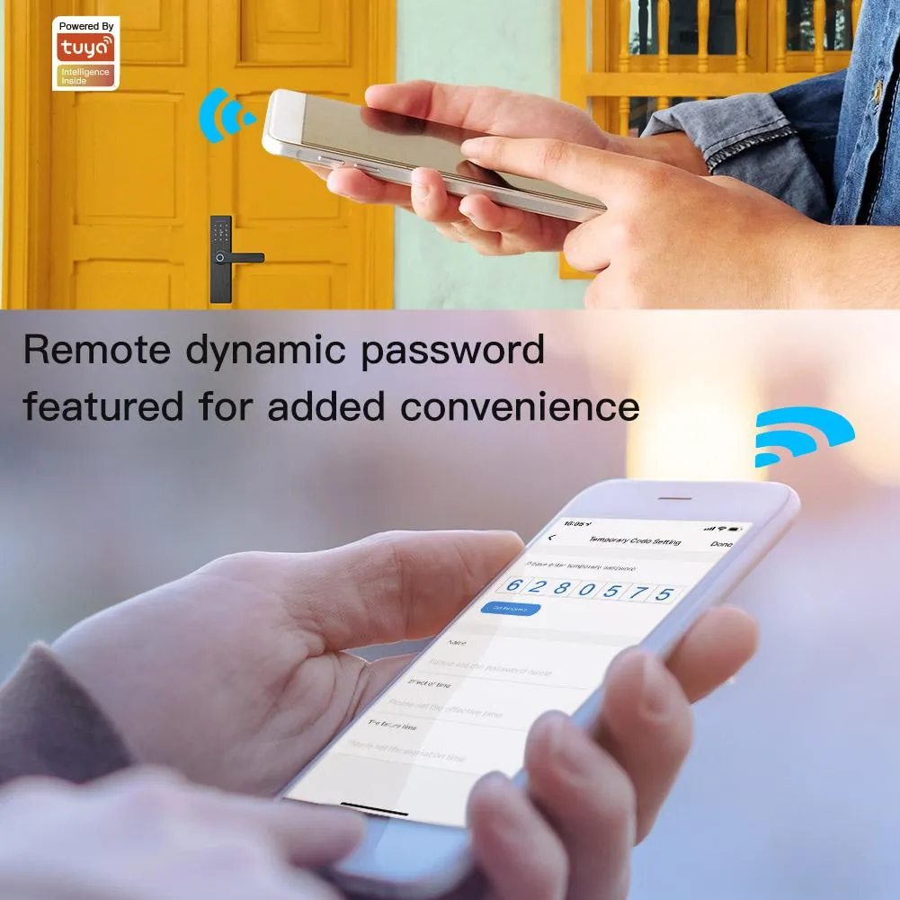 WiFi Security Intelligent  Multiple Unlocking Fingerprint  Smart Lock