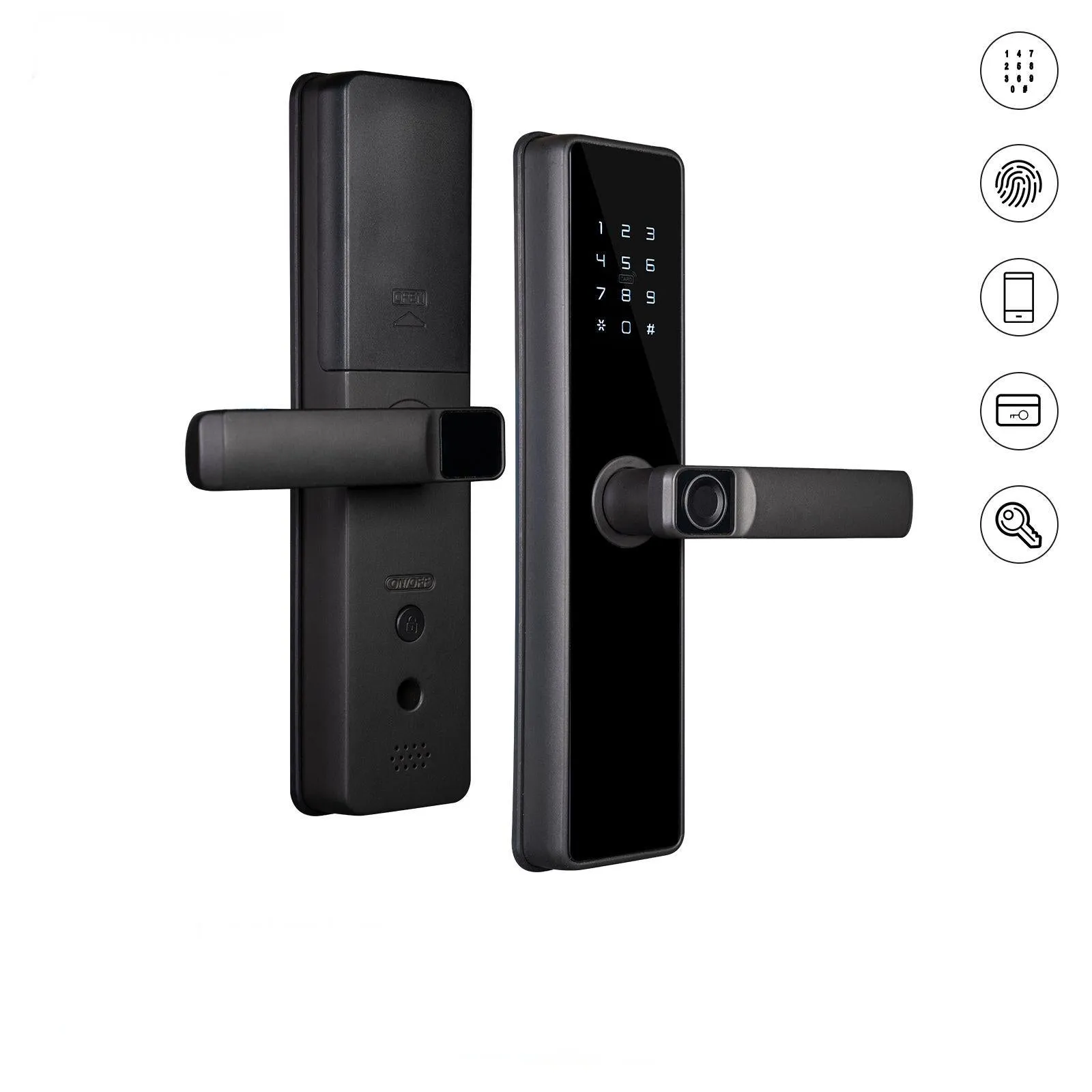 WiFi Smart Door Lock Fingerprint Remote Unlock Antihijack Tamper Alarm Multiple Unlocking