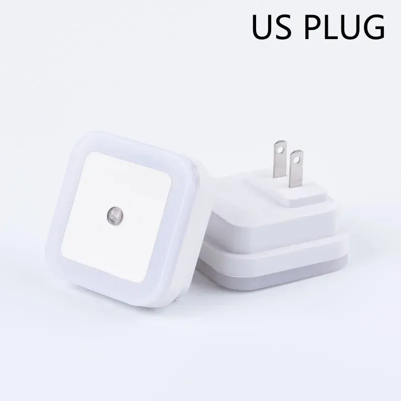 Wireless LED Night Light Mini Light Sensor Control 110V 220V EU US Plug Nightlight Lamp for Children Kids Living Lights