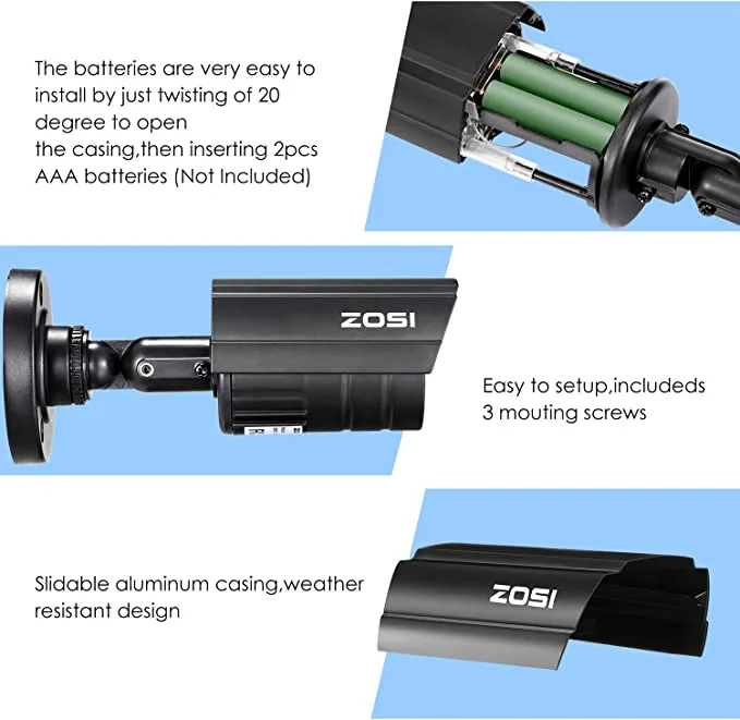 Wireless Simulated Bullet Security Camera (Indoor / Outdoor)