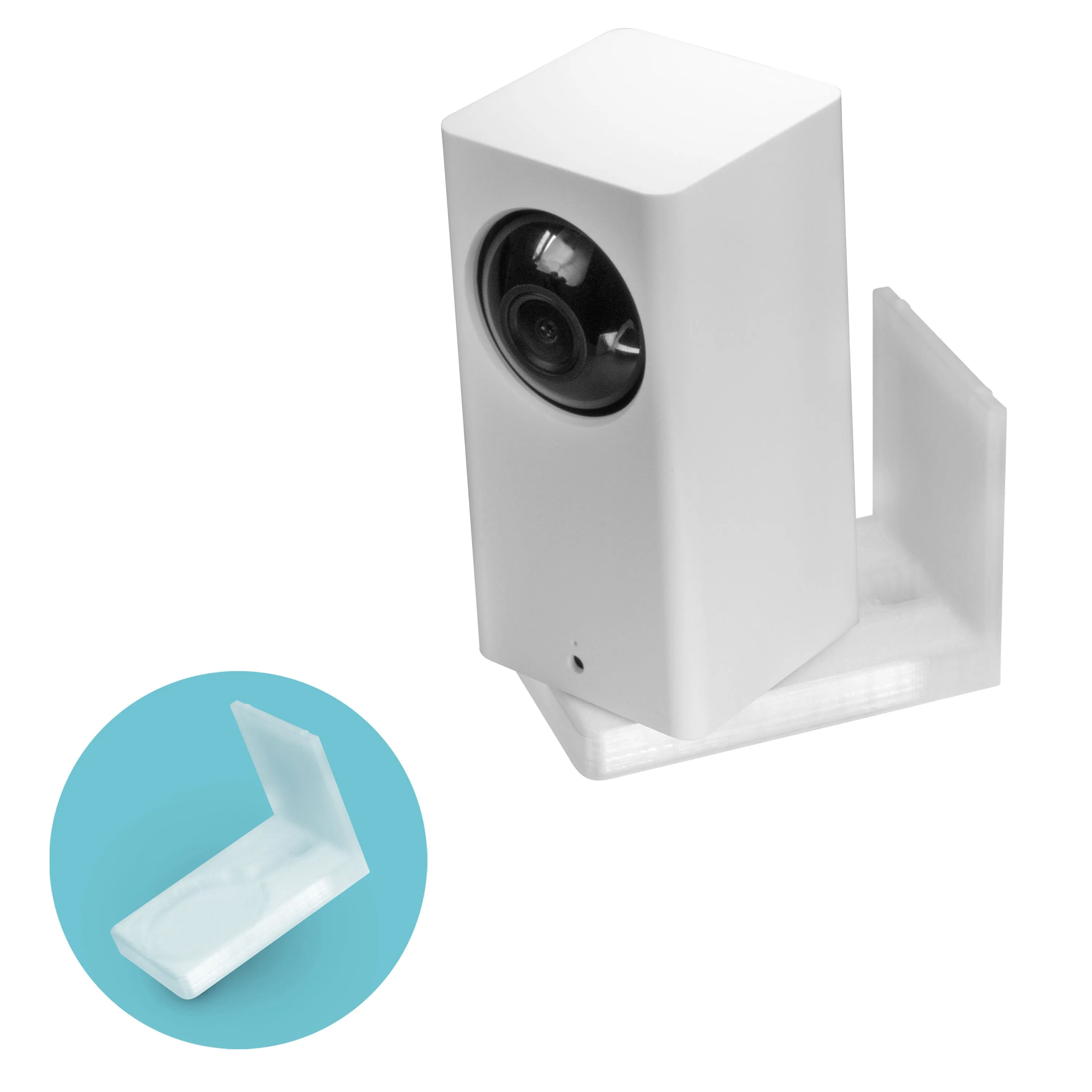 Easy-to-Install Adhesive Wall Mount for Wyze Cam Pan - Compatible with V1 & V2, Mess-Free Installation