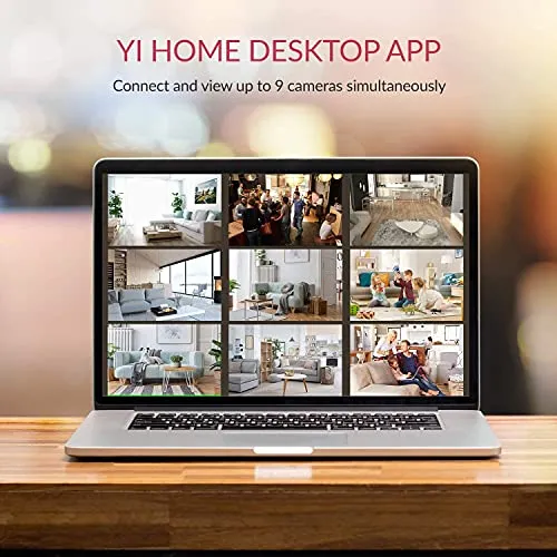 YI 4pc Security Home Camera, 1080p WiFi Smart Indoor Nanny IP Cam with Night Vision, 2-Way Audio, Motion Detection, Phone App, Pet Cat Dog Cam - Works with Alexa and Google