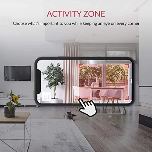 YI 4pc Security Home Camera, 1080p WiFi Smart Indoor Nanny IP Cam with Night Vision, 2-Way Audio, Motion Detection, Phone App, Pet Cat Dog Cam - Works with Alexa and Google