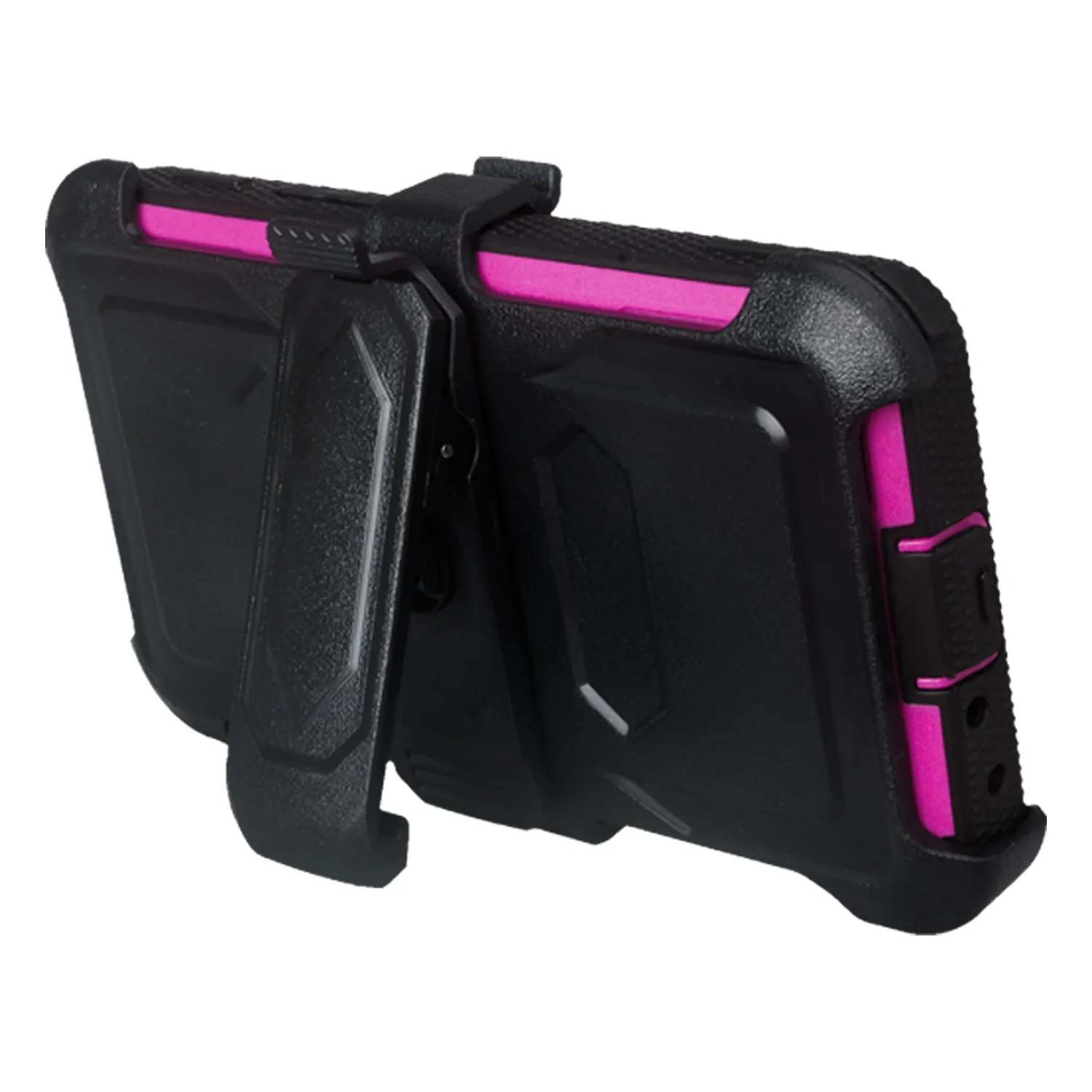 ZTE Prestige Case, Sonata 3, ZTE Avid Plus, ZTE Avid Trio, ZFive 2, Midnight Pro, Maven 2, Cheers, Rugged [Built-in Screen Protector] Heavy Duty Holster Shell Combo Case Cover - Purple